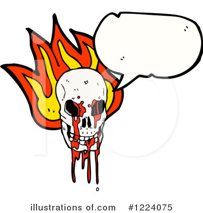 Royalty-Free (RF) Skull Clipart Illustration by lineartestpilot - Stock Sample #1224075
