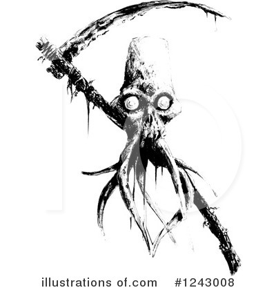Royalty-Free (RF) Skull Clipart Illustration by lineartestpilot - Stock Sample #1243008