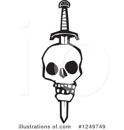 Royalty-Free (RF) Skull Clipart Illustration by xunantunich - Stock Sample #1249749