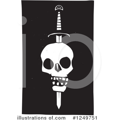 Royalty-Free (RF) Skull Clipart Illustration by xunantunich - Stock Sample #1249751