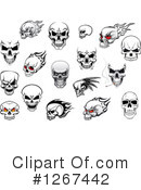 Skull Clipart #1267442 by Vector Tradition SM