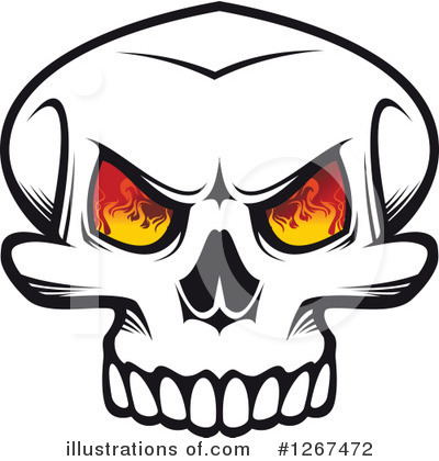 Royalty-Free (RF) Skull Clipart Illustration by Vector Tradition SM - Stock Sample #1267472
