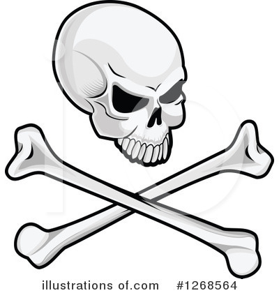 Royalty-Free (RF) Skull Clipart Illustration by Vector Tradition SM - Stock Sample #1268564