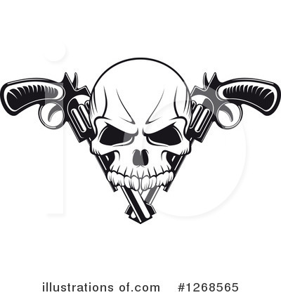 Royalty-Free (RF) Skull Clipart Illustration by Vector Tradition SM - Stock Sample #1268565