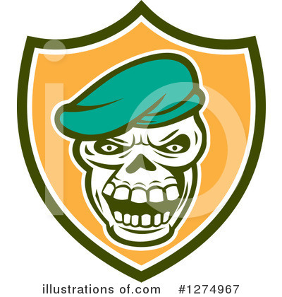 Royalty-Free (RF) Skull Clipart Illustration by patrimonio - Stock Sample #1274967