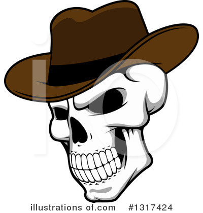 Royalty-Free (RF) Skull Clipart Illustration by Vector Tradition SM - Stock Sample #1317424