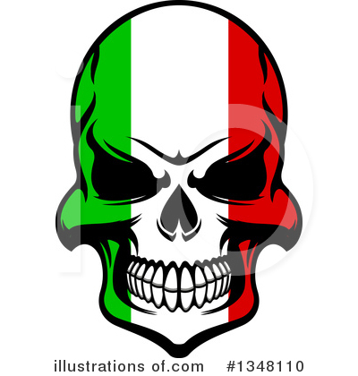 Royalty-Free (RF) Skull Clipart Illustration by Vector Tradition SM - Stock Sample #1348110