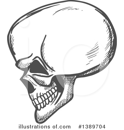 Royalty-Free (RF) Skull Clipart Illustration by Vector Tradition SM - Stock Sample #1389704
