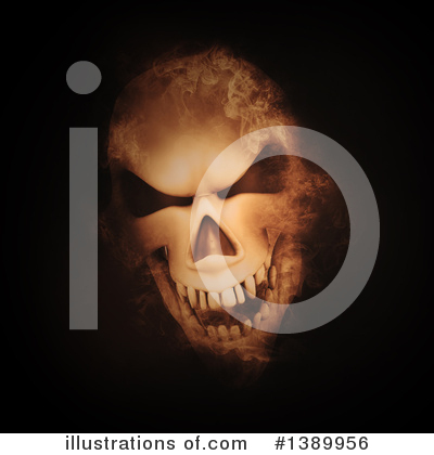Skull Clipart #1389956 by KJ Pargeter