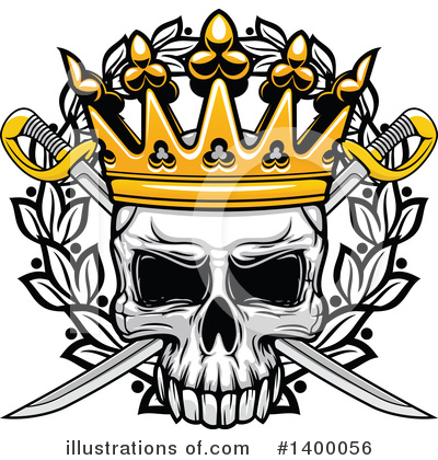 Royalty-Free (RF) Skull Clipart Illustration by Vector Tradition SM - Stock Sample #1400056