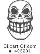 Skull Clipart #1403231 by Vector Tradition SM