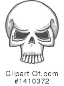 Skull Clipart #1410372 by Vector Tradition SM
