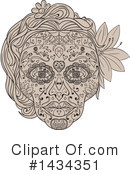 Skull Clipart #1434351 by patrimonio