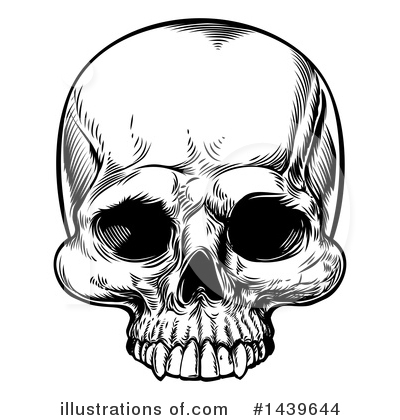 Royalty-Free (RF) Skull Clipart Illustration by AtStockIllustration - Stock Sample #1439644