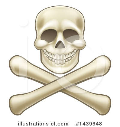 Royalty-Free (RF) Skull Clipart Illustration by AtStockIllustration - Stock Sample #1439648