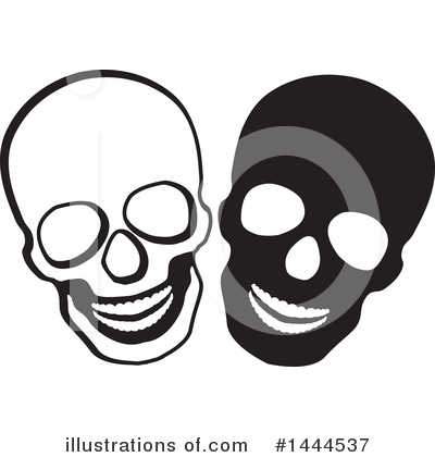 Royalty-Free (RF) Skull Clipart Illustration by ColorMagic - Stock Sample #1444537