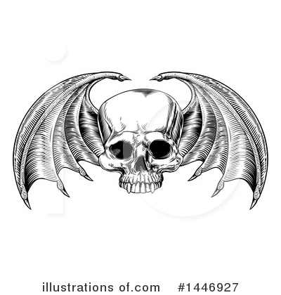 Royalty-Free (RF) Skull Clipart Illustration by AtStockIllustration - Stock Sample #1446927