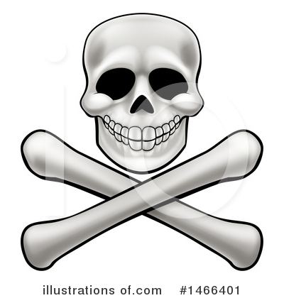 Royalty-Free (RF) Skull Clipart Illustration by AtStockIllustration - Stock Sample #1466401