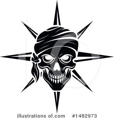Royalty-Free (RF) Skull Clipart Illustration by Vector Tradition SM - Stock Sample #1482973