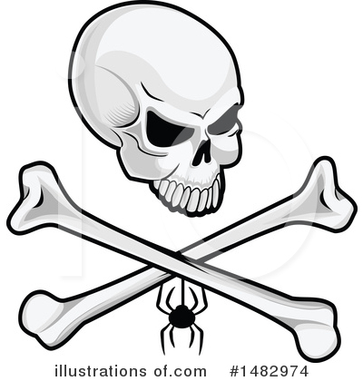 Royalty-Free (RF) Skull Clipart Illustration by Vector Tradition SM - Stock Sample #1482974