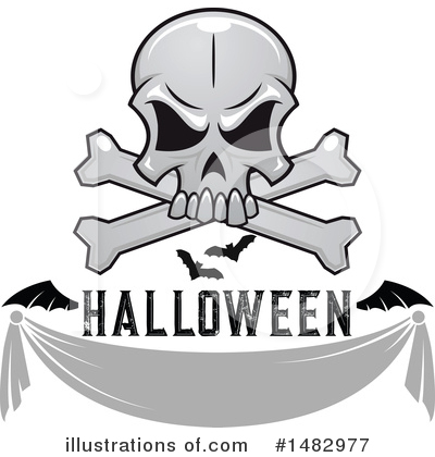 Royalty-Free (RF) Skull Clipart Illustration by Vector Tradition SM - Stock Sample #1482977