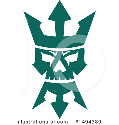 Royalty-Free (RF) Skull Clipart Illustration by patrimonio - Stock Sample #1494389