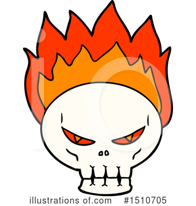Royalty-Free (RF) Skull Clipart Illustration by lineartestpilot - Stock Sample #1510705
