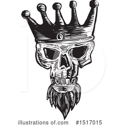 Royalty-Free (RF) Skull Clipart Illustration by patrimonio - Stock Sample #1517015