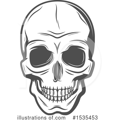 Royalty-Free (RF) Skull Clipart Illustration by Vector Tradition SM - Stock Sample #1535453