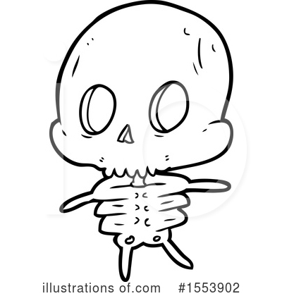 Royalty-Free (RF) Skull Clipart Illustration by lineartestpilot - Stock Sample #1553902