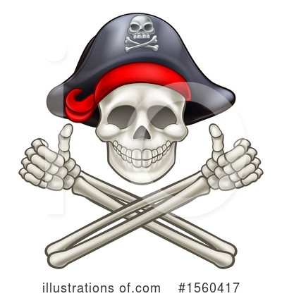 Royalty-Free (RF) Skull Clipart Illustration by AtStockIllustration - Stock Sample #1560417