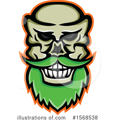 Royalty-Free (RF) Skull Clipart Illustration by patrimonio - Stock Sample #1568538