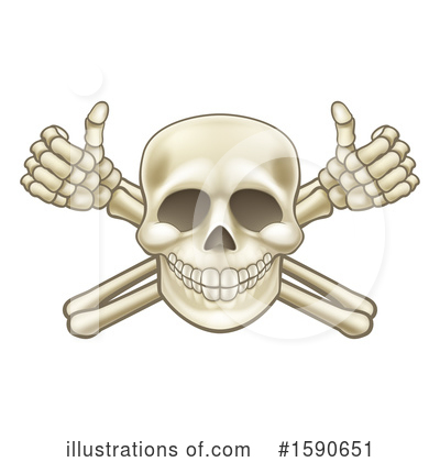 Royalty-Free (RF) Skull Clipart Illustration by AtStockIllustration - Stock Sample #1590651