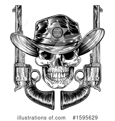 Royalty-Free (RF) Skull Clipart Illustration by AtStockIllustration - Stock Sample #1595629