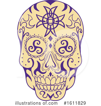 Royalty-Free (RF) Skull Clipart Illustration by patrimonio - Stock Sample #1611829