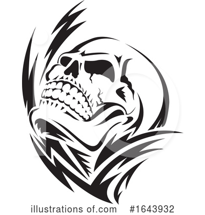 Royalty-Free (RF) Skull Clipart Illustration by Morphart Creations - Stock Sample #1643932