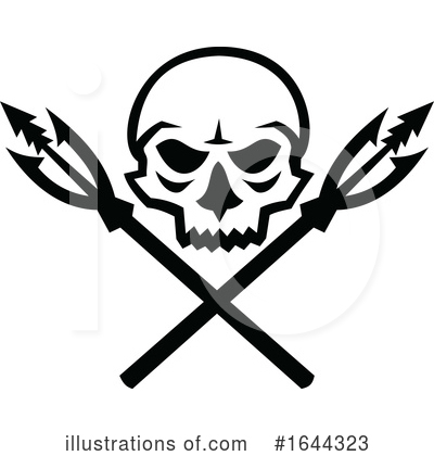 Royalty-Free (RF) Skull Clipart Illustration by patrimonio - Stock Sample #1644323