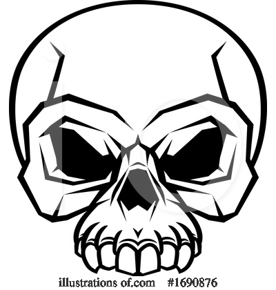 Royalty-Free (RF) Skull Clipart Illustration by AtStockIllustration - Stock Sample #1690876