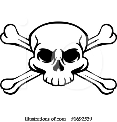 Skull And Crossbones Clipart #1692539 by AtStockIllustration