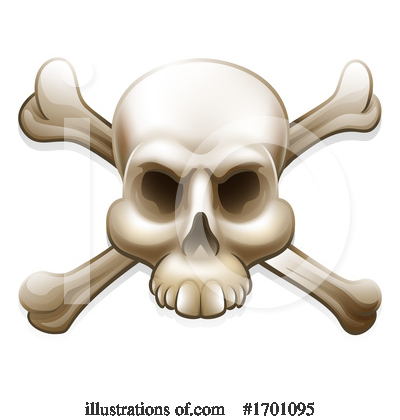Royalty-Free (RF) Skull Clipart Illustration by AtStockIllustration - Stock Sample #1701095