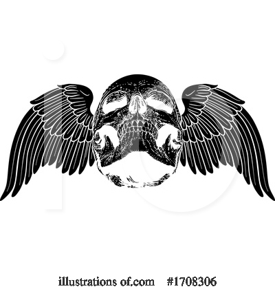 Royalty-Free (RF) Skull Clipart Illustration by AtStockIllustration - Stock Sample #1708306
