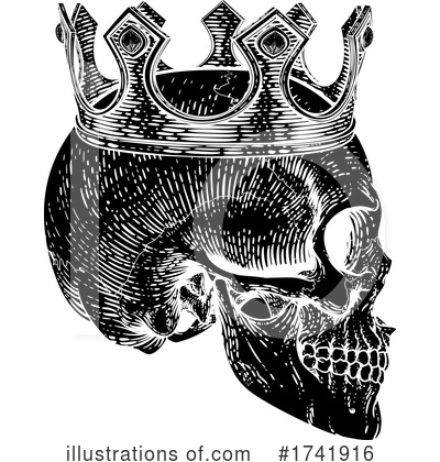 Royalty-Free (RF) Skull Clipart Illustration by AtStockIllustration - Stock Sample #1741916