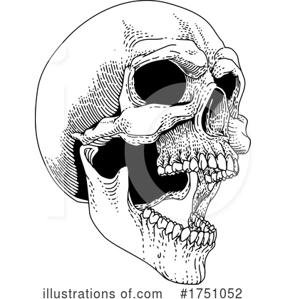 Royalty-Free (RF) Skull Clipart Illustration by AtStockIllustration - Stock Sample #1751052