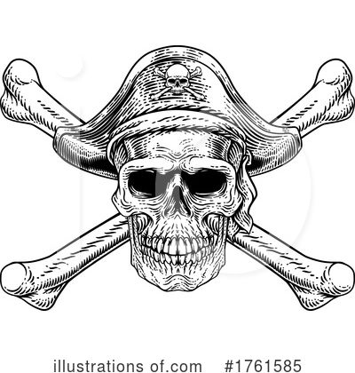Royalty-Free (RF) Skull Clipart Illustration by AtStockIllustration - Stock Sample #1761585