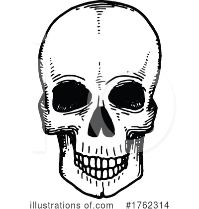 Royalty-Free (RF) Skull Clipart Illustration by Vector Tradition SM - Stock Sample #1762314