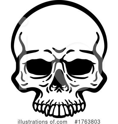 Royalty-Free (RF) Skull Clipart Illustration by AtStockIllustration - Stock Sample #1763803