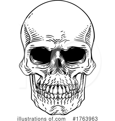 Royalty-Free (RF) Skull Clipart Illustration by AtStockIllustration - Stock Sample #1763963