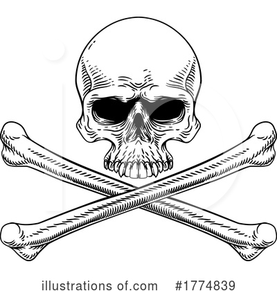 Royalty-Free (RF) Skull Clipart Illustration by AtStockIllustration - Stock Sample #1774839