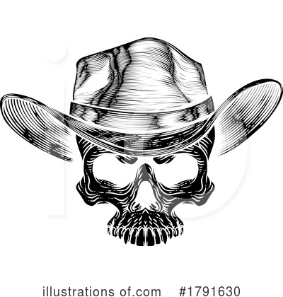 Cowboy Hat Clipart #1791630 by AtStockIllustration