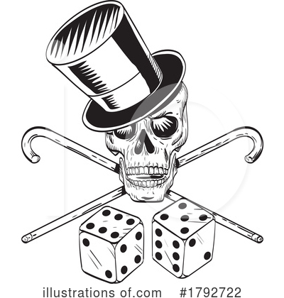 Royalty-Free (RF) Skull Clipart Illustration by patrimonio - Stock Sample #1792722